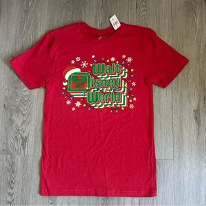 New Walt Disney World Red Holiday Christmas Shirt